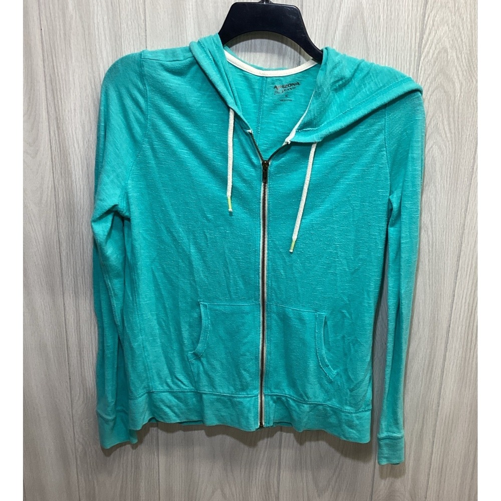 ARIZONA Women's (Size XL) Long Sleeve Full Zip Hooded Sweatshirt Cotton Poly